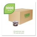Food Containers & Lids | Eco-Products EP-BSC8-WA 8 oz 3.04 in. Diameter x 2.3 in. h World Art Renewable and Compostable Paper Food Container - Brown (1000/Carton) image number 1