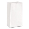 Grocery Bags | Ross & Wallace Paper Products 05007500BX 7.5 in. x 10.5 in. #30 Size Grocery Paper Bags - White (500/Carton) image number 1
