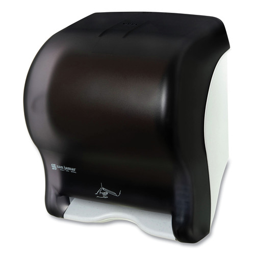 Towel Dispensers | San Jamar T8400TBK 11.88 in. x 9.1 in. x 14.4 in. Smart Essence Electronic Roll Towel Dispenser - Black image number 0