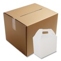 Food Containers & Lids | SCT 2709 10 lbs. Capacity 8.88 in. x 5 in. x 6.75 in. Paper Carryout Barn Boxes - White (150/Carton) image number 0