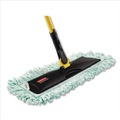 Mop Heads | Rubbermaid Commercial FGQ41800GR00 18 in. Microfiber Dust Pad with Fringe - Green image number 3