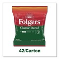 Coffee - Decaffeinated | Folgers 2550006433 1.5 oz. Classic Roast Decaf Ground Coffee Fraction Packs (42/Carton) image number 1