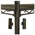 Racks & Shelving | Alera ALESW503618BL NSF Certified Industrial 36 in. x 18 in. x 72 in. 4-Shelf Wire Shelving Kit - Black image number 4