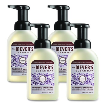 PRODUCTS | Mrs. Meyer's SJN379557 10 oz Clean Day Foaming Hand Soap - Lavender (4/Carton)