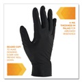Food Service Disposable & Single Use Gloves | Ansell 49275 G10 Kraken Grip 9.5 in. 6 mil Nitrile Gloves - Small/Black (1000/Carton) image number 4