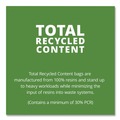 Low-Density Trash Bags | Stout by Envision T2424B10 24 in. x 24 in. 1 mil. 10 Gallon Total Recycled Content Plastic Trash Bags - Brown/ Black (250/Carton) image number 6