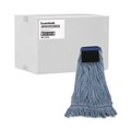 Mop Heads | Boardwalk BWK903BL Loop-End Cotton with Scrub Pad Mop Head - Large (12/Carton) image number 2