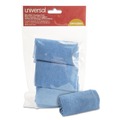 Cleaning Cloths & Wipes | Universal UNV43664 12 in. x 12 in. Microfiber Cleaning Cloth - Blue (3/Pack) image number 1