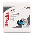 Perforated Roll & Hand Towels | WypAll 41200 X70 1/4-Fold 12-1/2 in. x 12 in. Cloths - White (76/Pack 12 Packs/Carton) image number 1