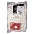 Mop Heads | Rubbermaid Commercial FGA25306WH00 Web Foot Shrinkless Large Cotton/Synthetic Wet Mop Head with 5 in. Headband - White (6/Carton) image number 1