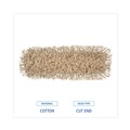 Mop Heads | Boardwalk BWK1324 24 in. x 5 in. Industrial Hygrade Cotton Dust Mop Head - White image number 5