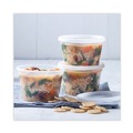 Food Containers & Lids | Pactiv Corp. YSD2516 2 in. x 2 in. x 2 in. 16 oz. Newspring DELItainer Microwavable Plastic Container - Clear (240/Carton) image number 4