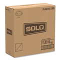 Cup Lids | SOLO TLB316-0004 Traveler Cappuccino Style Dome Lid Fits 10 oz. to 24 oz. Cups - Black (1000/Carton) image number 5