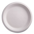 Plates | Eco-Products EP-P013NFA Vanguard 9 in. diameter Renewable and Compostable Sugarcane Plates - White (500/Carton) image number 0