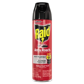 Raid 386220 17.5 oz. Aerosol Spray Ant and Roach Killer - Outdoor Fresh (12/Carton)