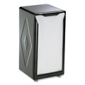 Napkin Dispensers | San Jamar H900BK 150 Capacity 3.75 in. x 4 in. x 7.5 in. Tall Fold Tabletop Napkin Dispenser - Black image number 0