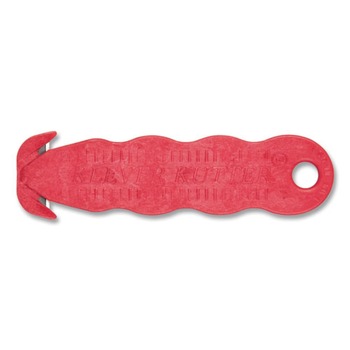 TOWELS AND WIPES | San Jamar KK403 Klever Kutter 1 in. Blade 4 in. Plastic Handle 3 Razor Blades Safety Cutter - Red (3/Pack)