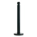 Smoking Receptacles | Rubbermaid Commercial FGR1BK 4 in. x 41 in. 0.9 gal. Round Steel Smoker's Pole - Black image number 0