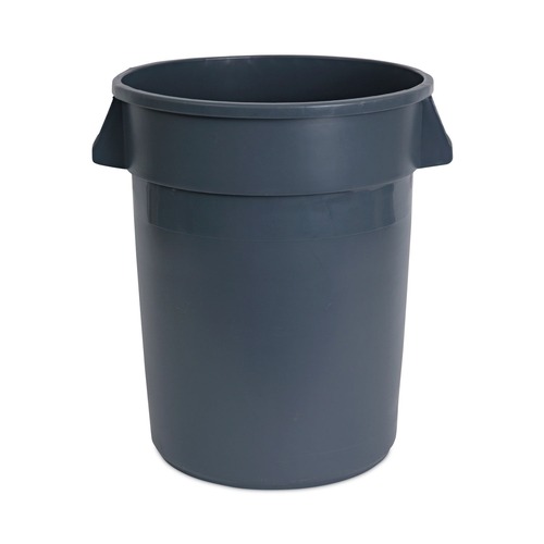 Indoor Waste Receptacles | Boardwalk 3485198 32 Gallon Linear-Low-Density Polyethylene Round Waste Receptacle - Gray image number 0
