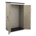 Storage | Rubbermaid FG5L3000SDONX Vertical Storage Shed 53 cu ft 2.5 ft x 4 ft x 7 ft Sandstone/Faint Maple image number 1