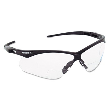 PRODUCTS | Ansell 28618 plus1.0 Diopter Strength V60 Nemesis Rx Reader Safety Glasses - Black Frame, Clear Lens