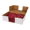 Waste Receptacles | Inteplast Group WSL2423R 10 gal. 1.3 mil 24 in. x 23 in. Institutional Low-Density Can Liners - Red (25 Bags/Roll, 10 Rolls/Carton) image number 2