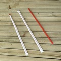 Straws/Stems/Sticks | Boardwalk BWKJSTW1025RED 10.25 in. Wrapped Jumbo Polypropylene Straws - Red (2000/Carton) image number 4