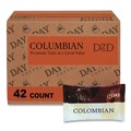 Coffee - Caffeinated | Day to Day Coffee PCO23001 1.5 oz. Pack 100% Pure Coffee Colombian Blend (42/Carton) image number 0