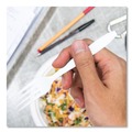 Disposable Forks | SOLO HSWFX-0007 Impress Heavyweight Full-Length Polystyrene Fork - White (100/Box, 10 Boxes/Carton) image number 6