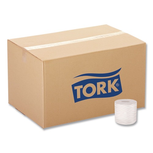 Perforated Roll & Hand Towels | Tork 2465110 2-Ply Septic Safe Advanced Bath Tissue - White (80/Carton) image number 0