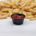 Cups | Dart P325BLK 3.25 oz. Polystyrene Portion Cups - Black (2500/Carton) image number 3