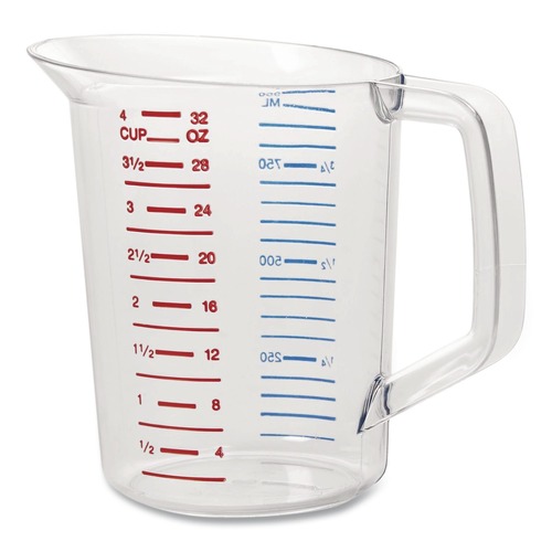 Perforated Roll & Hand Towels | Rubbermaid Commercial FG321600CLR Bouncer 32 oz. Measuring Cup - Clear image number 0