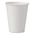 Cups | SOLO U508N-02050 8 oz. Uncoated Hot Drink Paper Cups - White (1000/Carton) image number 3