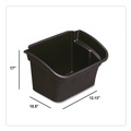 Perforated Roll & Hand Towels | Rubbermaid Commercial FG335488BLA 4 Gallon Utility Bin (Black) image number 2
