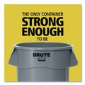 Indoor Waste Receptacles | Rubbermaid Commercial 2131929 BRUTE 44 gal Plastic Vented Wheeled Container - Gray image number 9