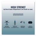 Toilet Tissue Dispensers | Papernet 419485 5.5 x 15.7 x 9.8 HyTech Seas Mini JRT Twin Dispenser - Black (1/Carton) image number 3