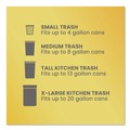 Drawstring & Kitchen Bags | Glad 22541 ForceFlex Kitchen Drawstring Trash Bags, Drawstring, 13 gal, Unscented, 23.47 x 25.38, White, 110 Bags/Box, 3 Boxes/Carton image number 10