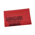 Low-Density Trash Bags | Boardwalk A4832PRK 24 in. x 32 in. 1.3 mil 16 gal. Linear Low Density Health Care Trash Can Liners - Red (250/Carton) image number 1