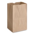 Grocery Bags | Ross & Wallace Paper Products 130321SP 8.13 in. x 5.88 in. x 12.5 in. #20 Squat Size Heavy-Duty Grocery Paper Bags - Kraft (500/Bundle) image number 1