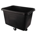 Carts & Trucks | Rubbermaid Commercial FG461400BLA 500 lbs. Capacity 105 Gallon Plastic Cube Truck - Black image number 0