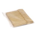 Disposable Forks | Dixie ANFBAM Mediumweight Bamboo Cutlery Fork - Light Golden (1000/Carton) image number 3