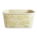 Food Containers & Lids | World Centric CT-NT-32 4.7 in. x 6.8 in. x 3 in. 32 oz. No Tree Rectangular Sugarcane Containers - Natural (300/Carton) image number 0