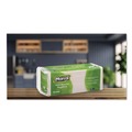 Luncheon Napkins | Marcal 6506 1-Ply 11.4 in. x 12.5 in. 100% Recycled Lunch Napkins - White (400/Pack) image number 2