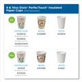 Cups | Dixie 5338CD PerfecTouch 8 oz.Paper Hot Cups - Coffee Haze Design (50/Pack) image number 3