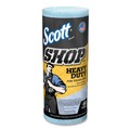 Perforated Roll & Hand Towels | Scott 32992 10.4 in. x 11 in. 1-Ply Heavy Duty Pro Shop Towels - Blue (12 Rolls/Carton) image number 1