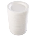 Plates | Dart 9PWQR 9 in. Quiet Classic Laminated Foam Dinnerware Plate - White (500/Carton) image number 2