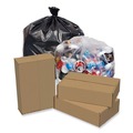 Low-Density Trash Bags | Pitt Plastics PCRL3339XHK Eco Strong Plus 33 in. x 39 in. 1 mil 33 Gallon Can Liners - Black (150/Carton) image number 2