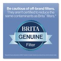 Decanters & Pitchers | Brita 36089CT 6-Cup Denali Water Filter Pitcher with 1 Standard Filter - White (2/Carton) image number 7