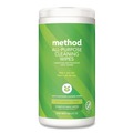 Cleaning Cloths & Wipes | Method 338525 1 Ply All Purpose Cleaning Wipes - White Lime and Sea Salt (6/Carton) image number 1