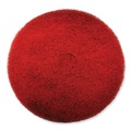 Floor Pads-Stripping | SC Johnson 311183 EZ CARE 17 in. Heavy-Duty Scrub Pad - Red/Gray (5/Carton) image number 0